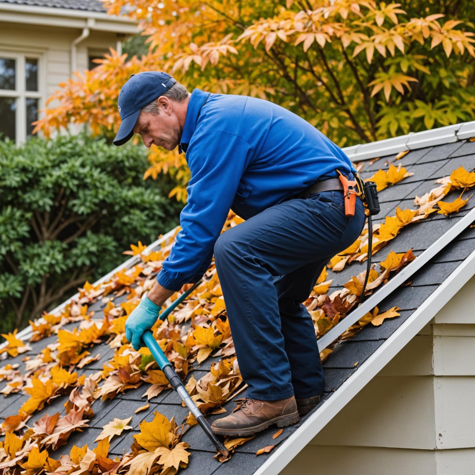 Gutter cleaning and maintenance