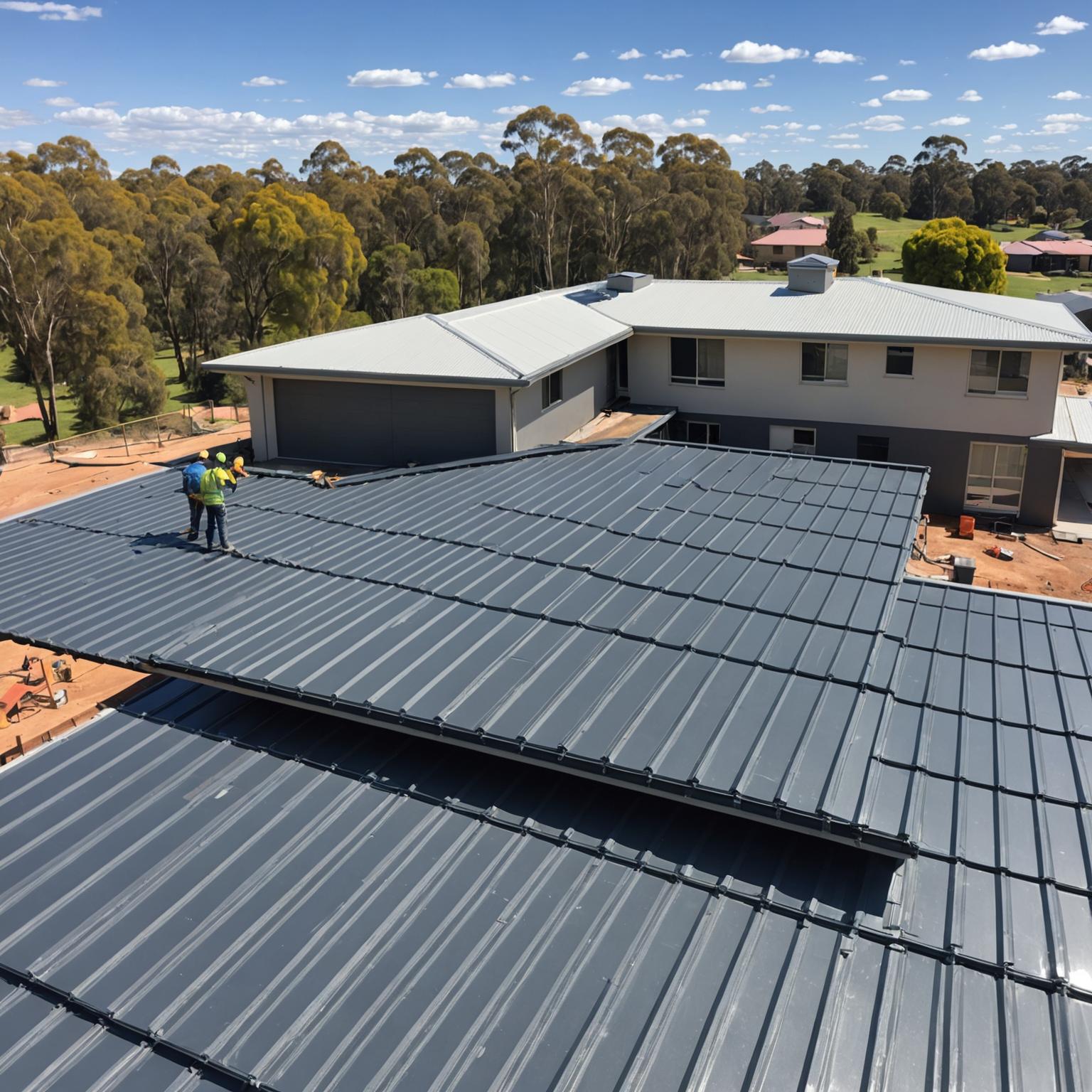 New roof installation